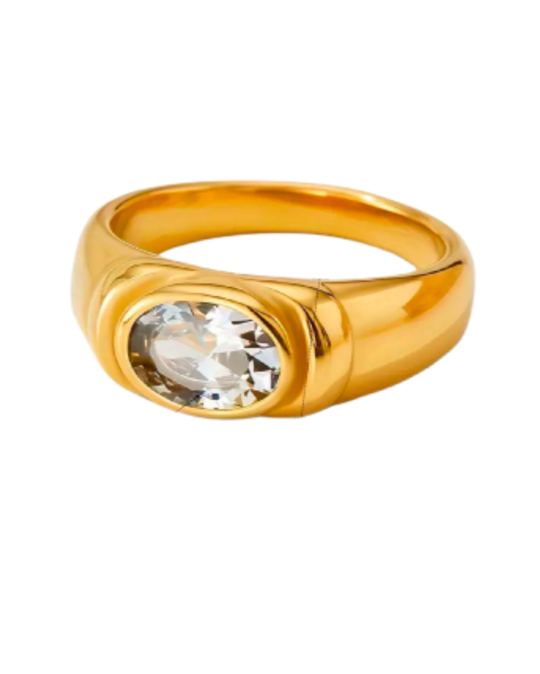 Gold Vintage Stone Ring
