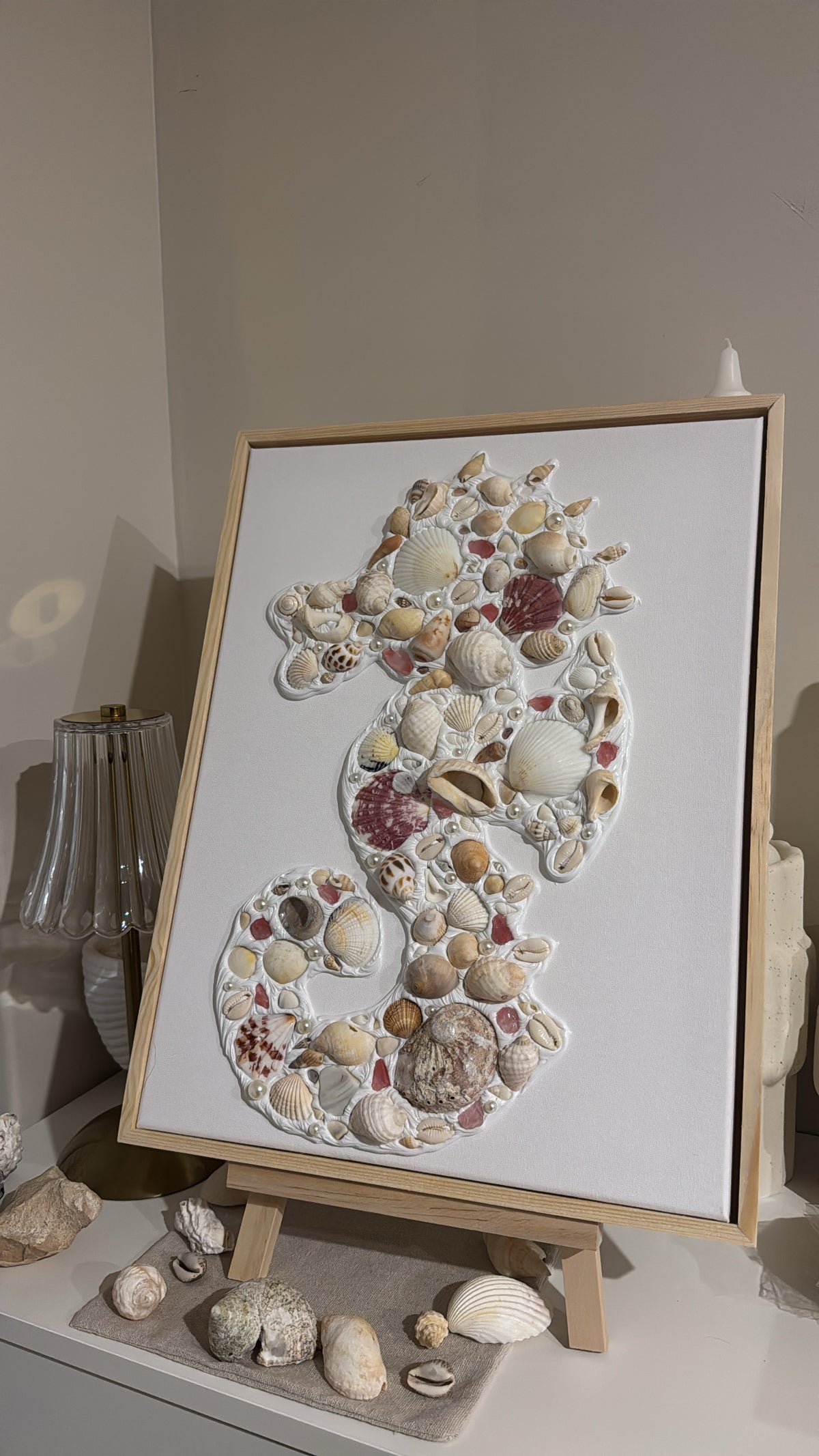 Coastal Seahorse Canvas ๐
