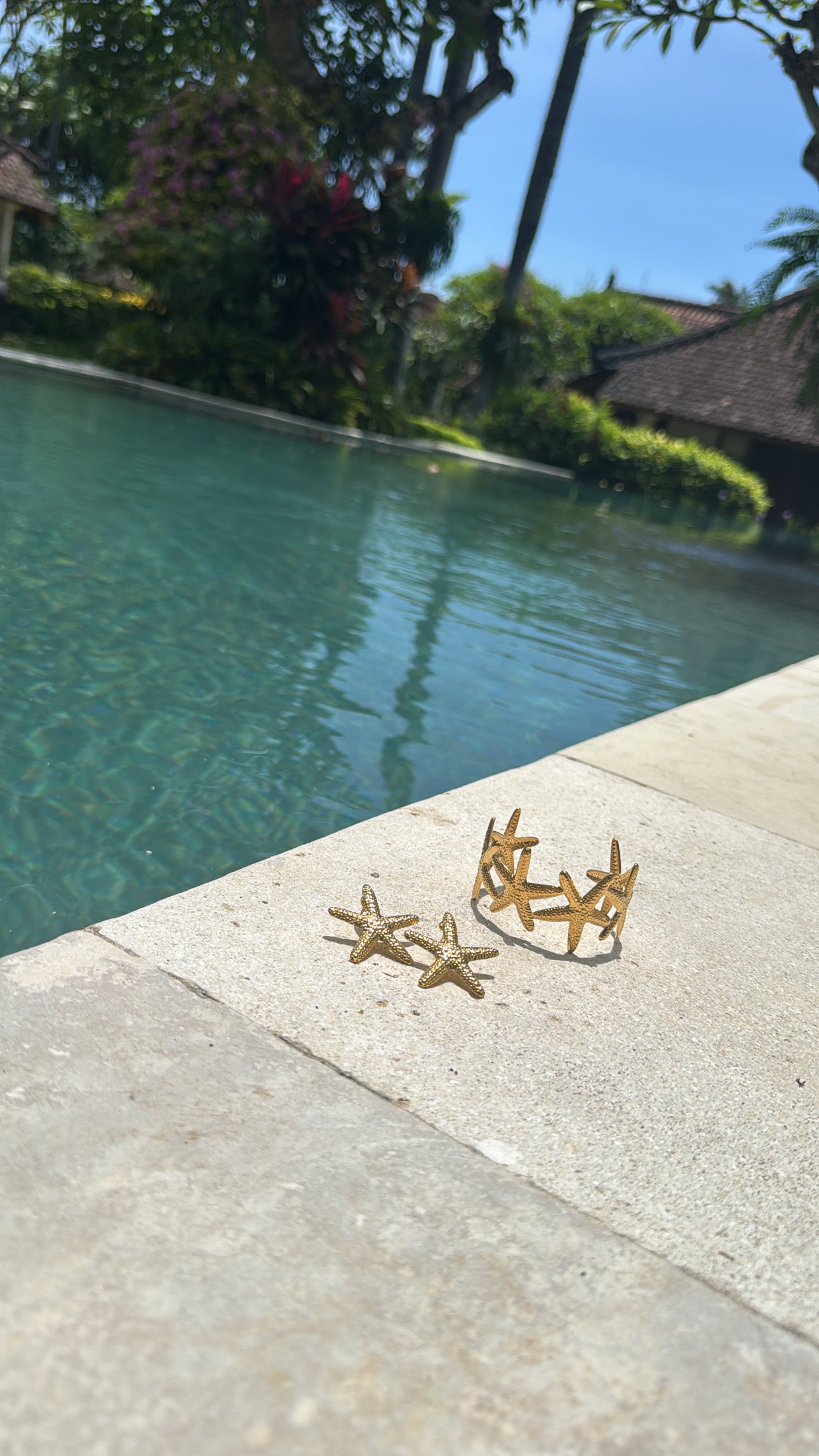 Textured Starfish Earrings