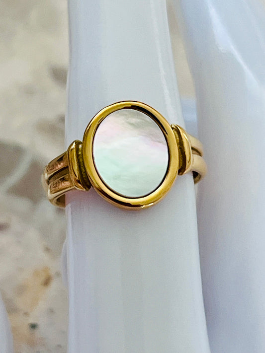 Natural White Shell Ring