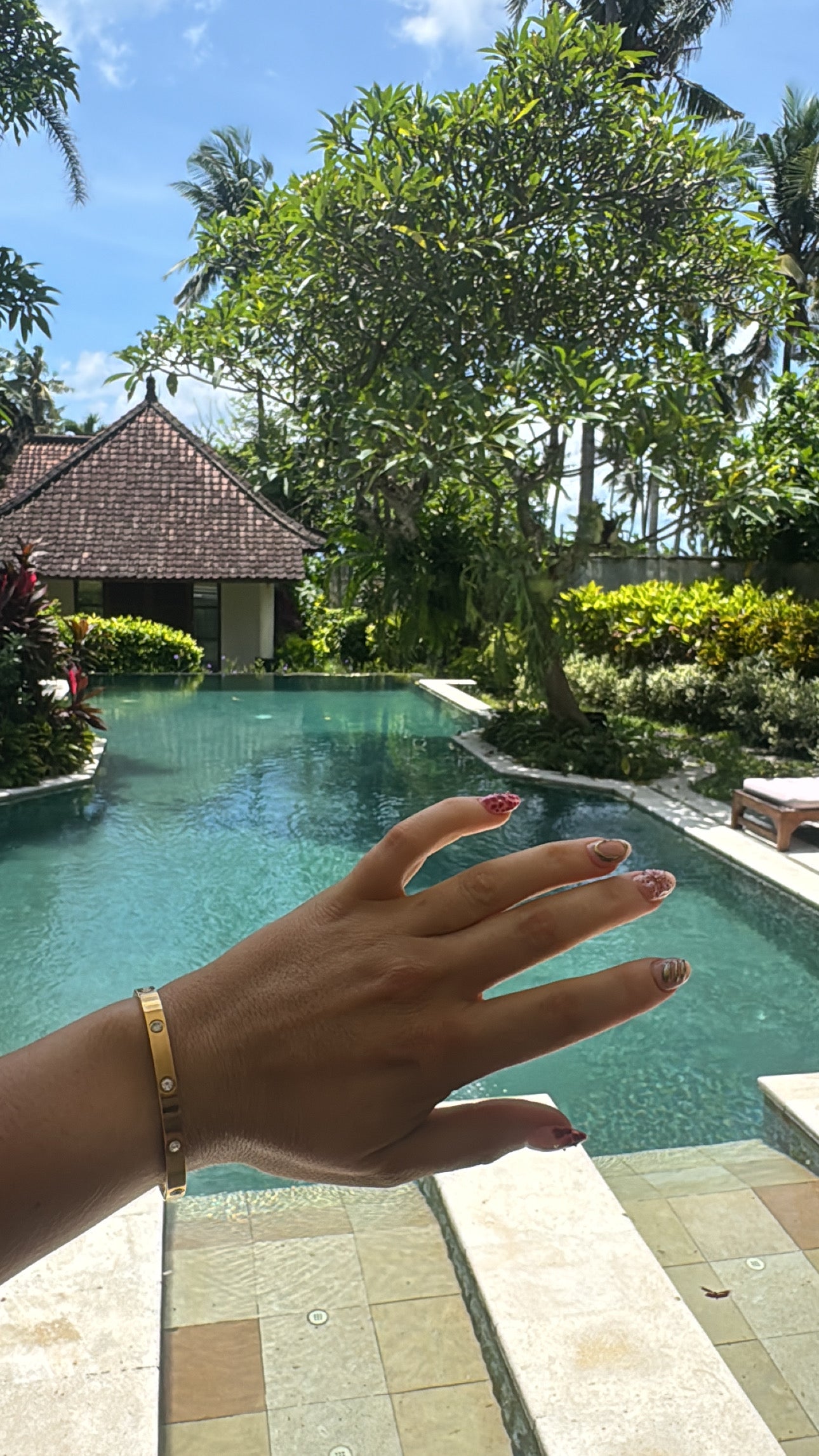 Simple Hinged Gold Bangle