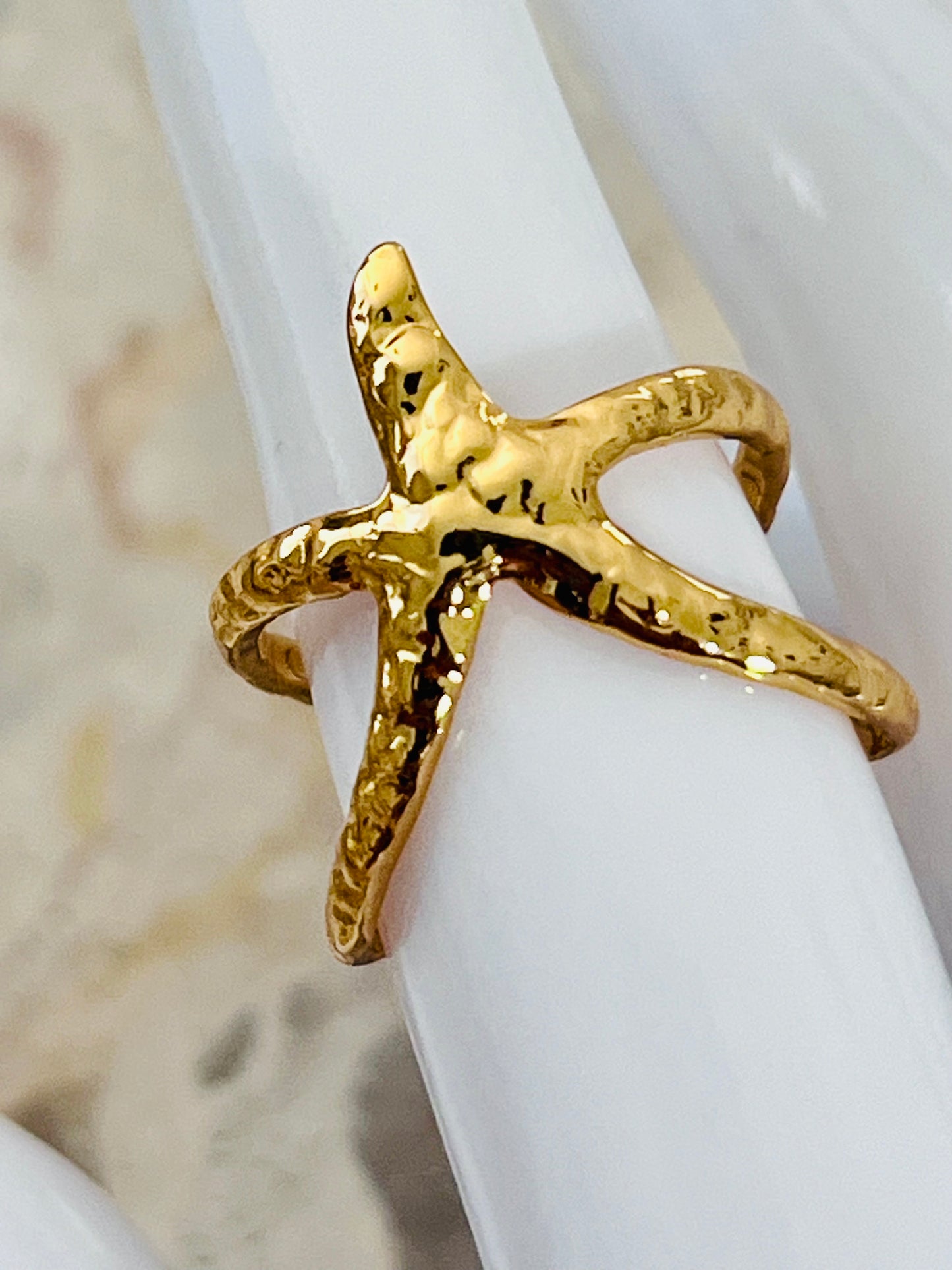 Starfish Textured Ring