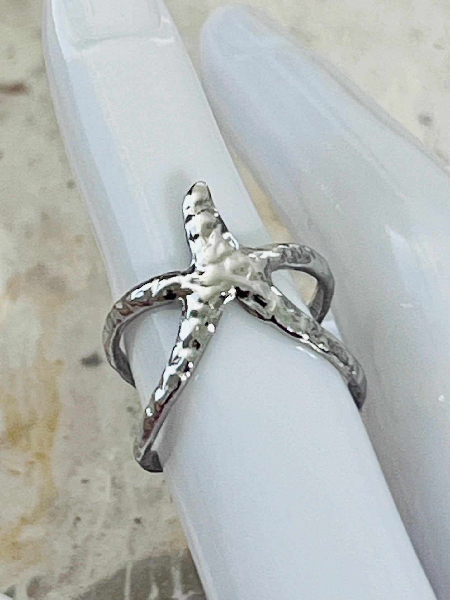 Starfish Textured Ring