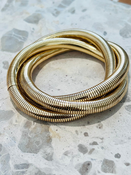 Twisted Gold Bangle