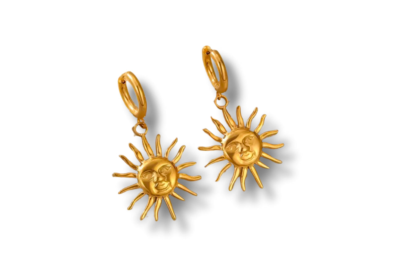 Vintage Sun Dangle Earrings