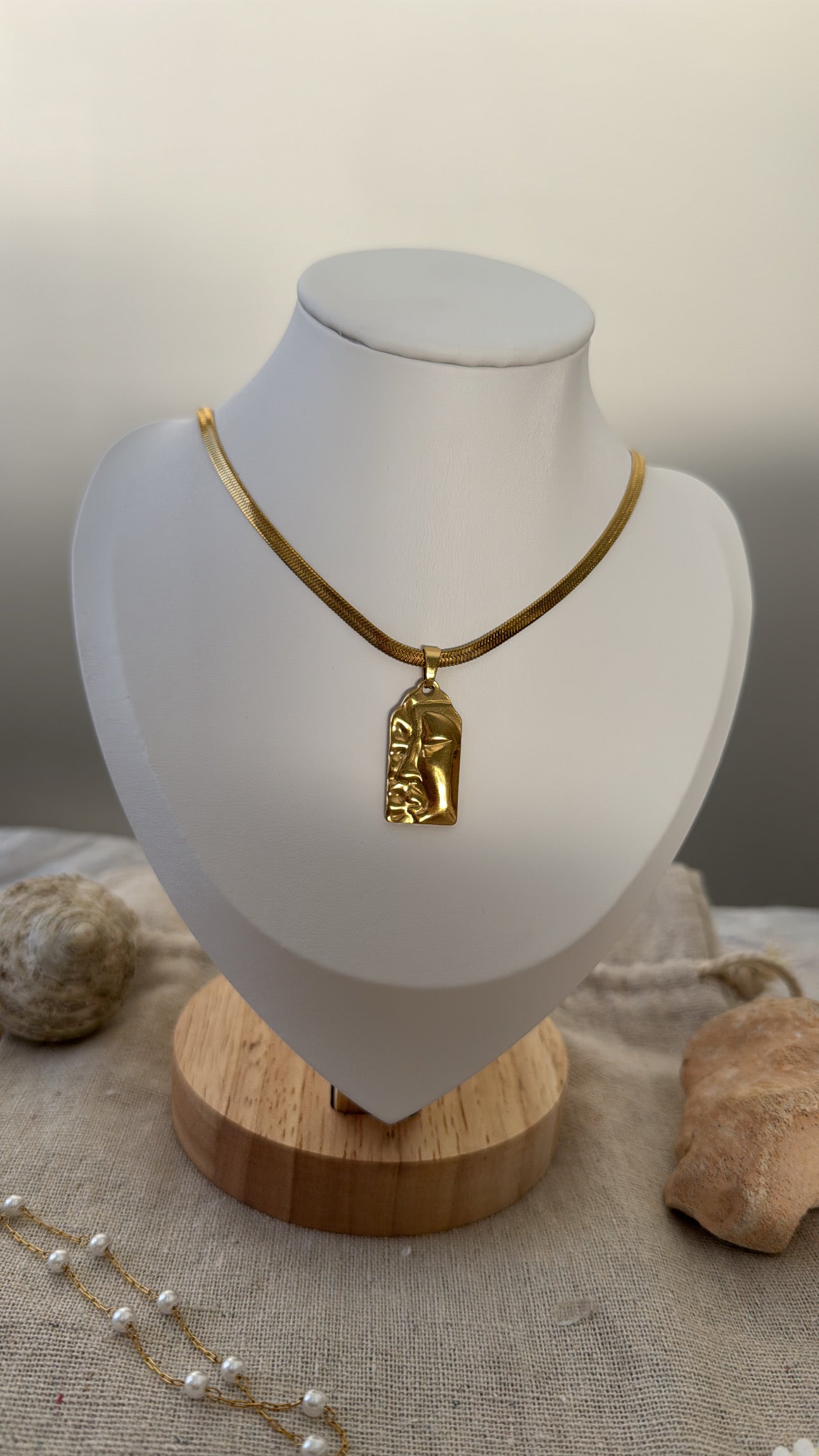 Vintage Style Face Necklace