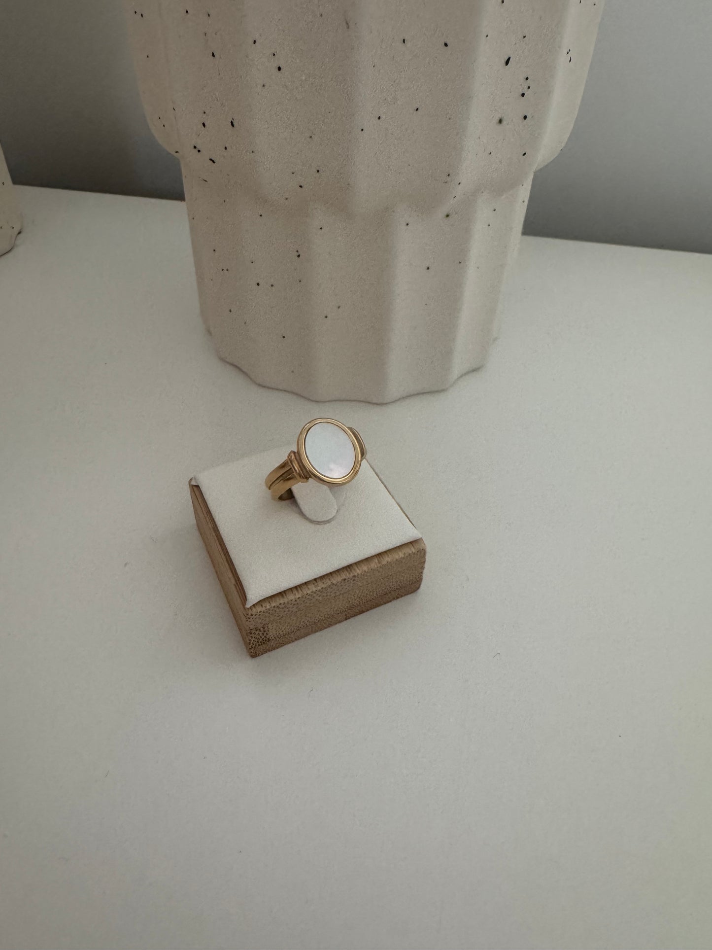 Natural White Shell Ring