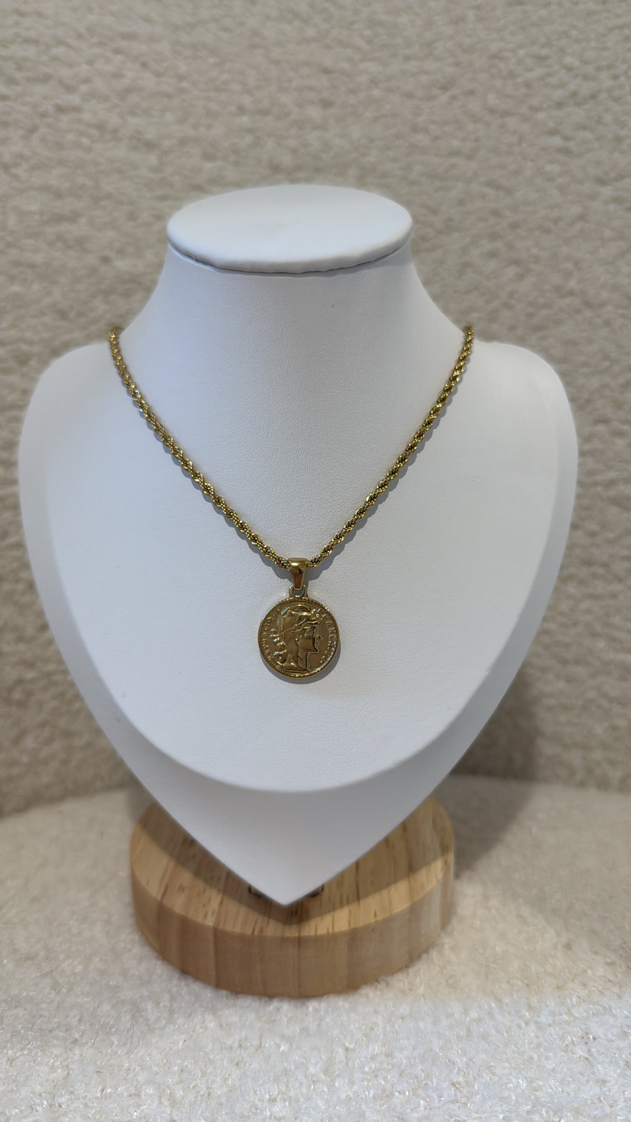 Vintage Coin Pendant Necklace