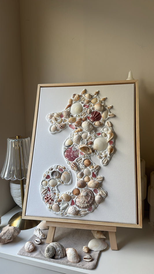 Coastal Seahorse Canvas 🐚
