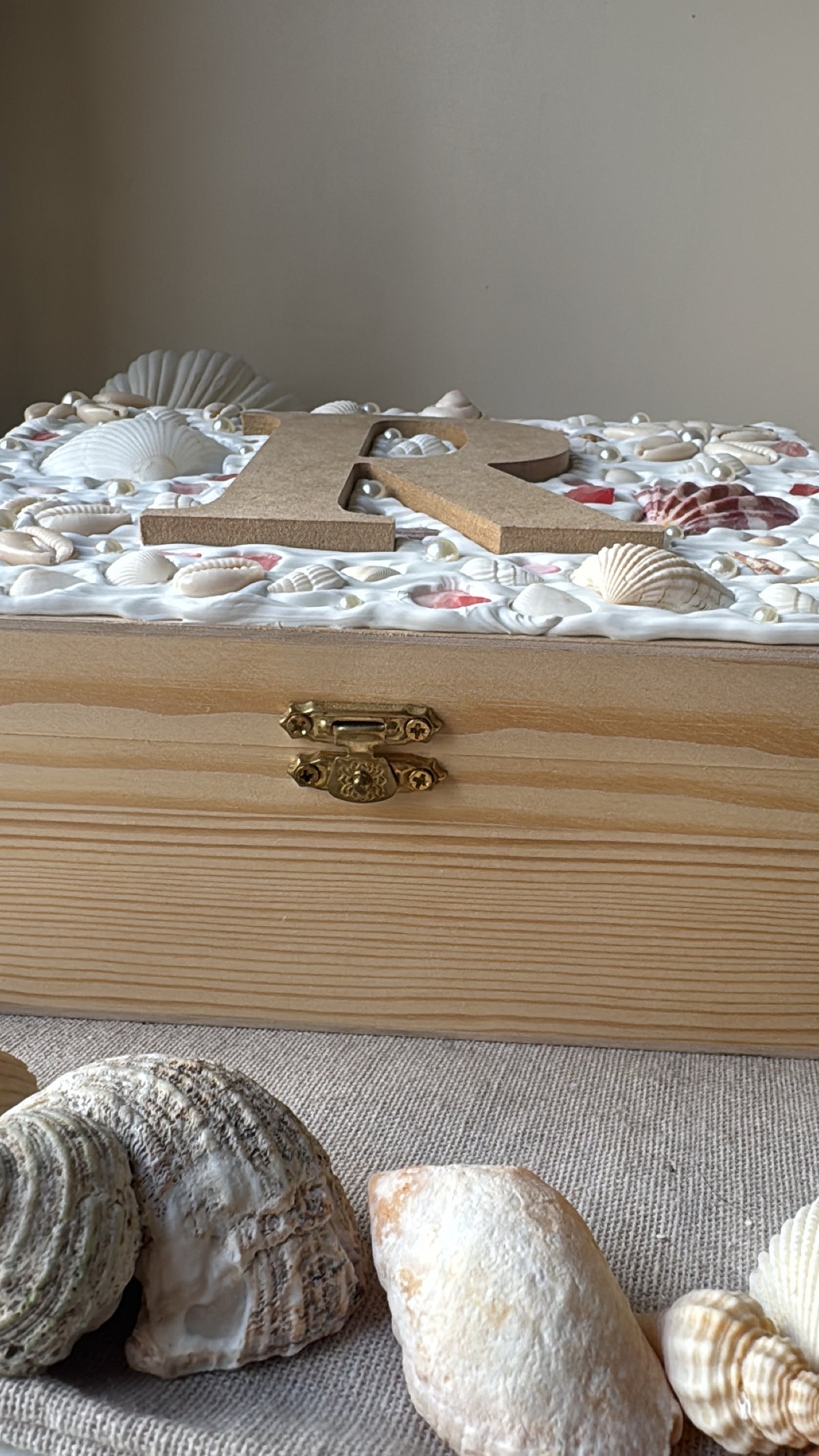 Personalised Seashell Keepsake Box 🐚