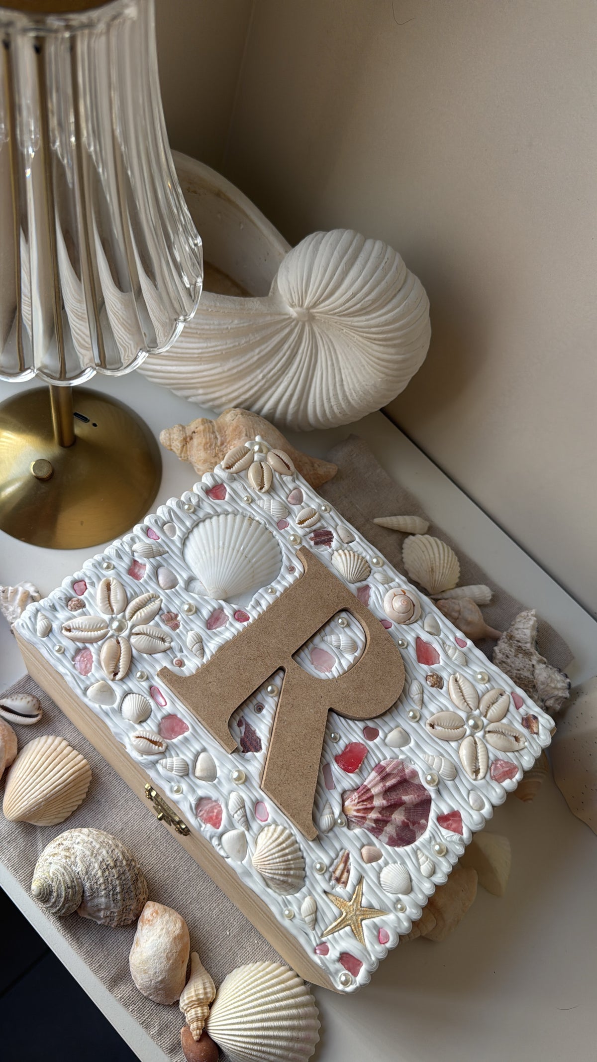 Personalised Seashell Keepsake Box 🐚