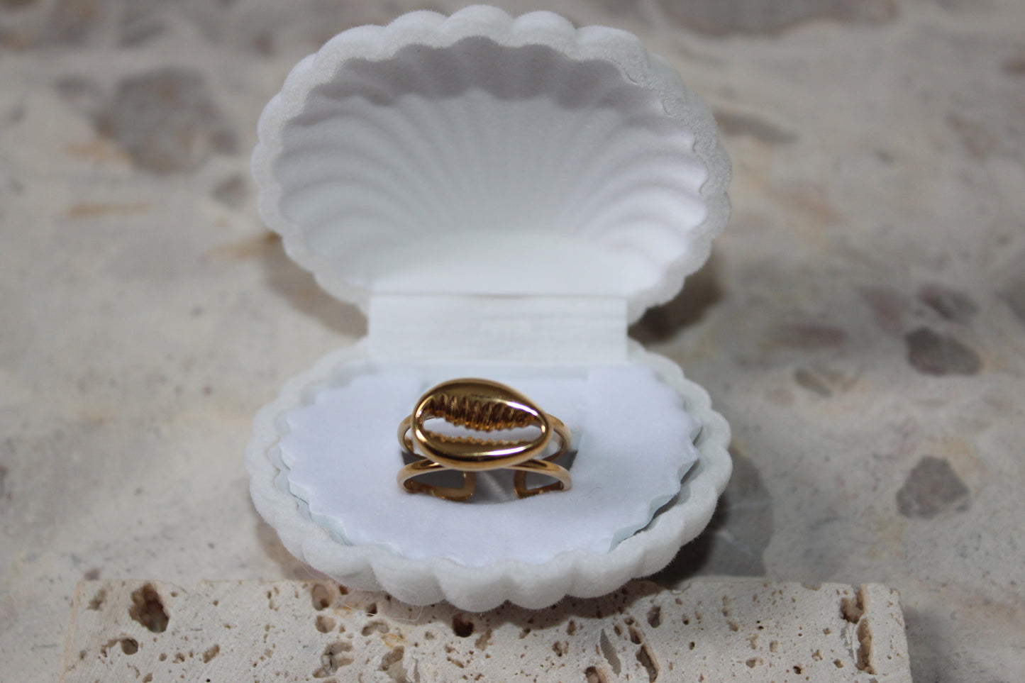 Cowrie Shell Ring